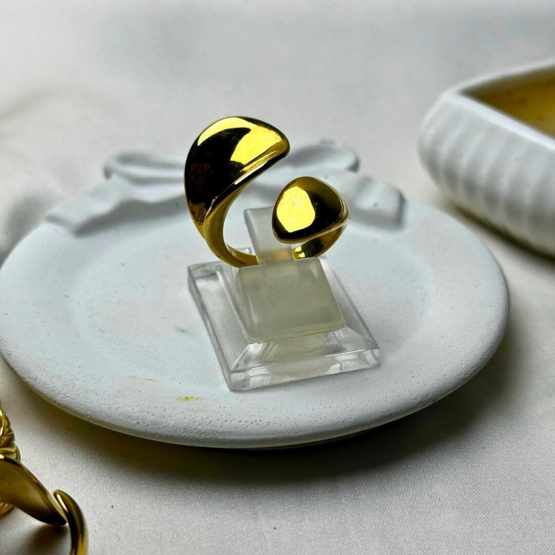 Duo Fold Gold Ring