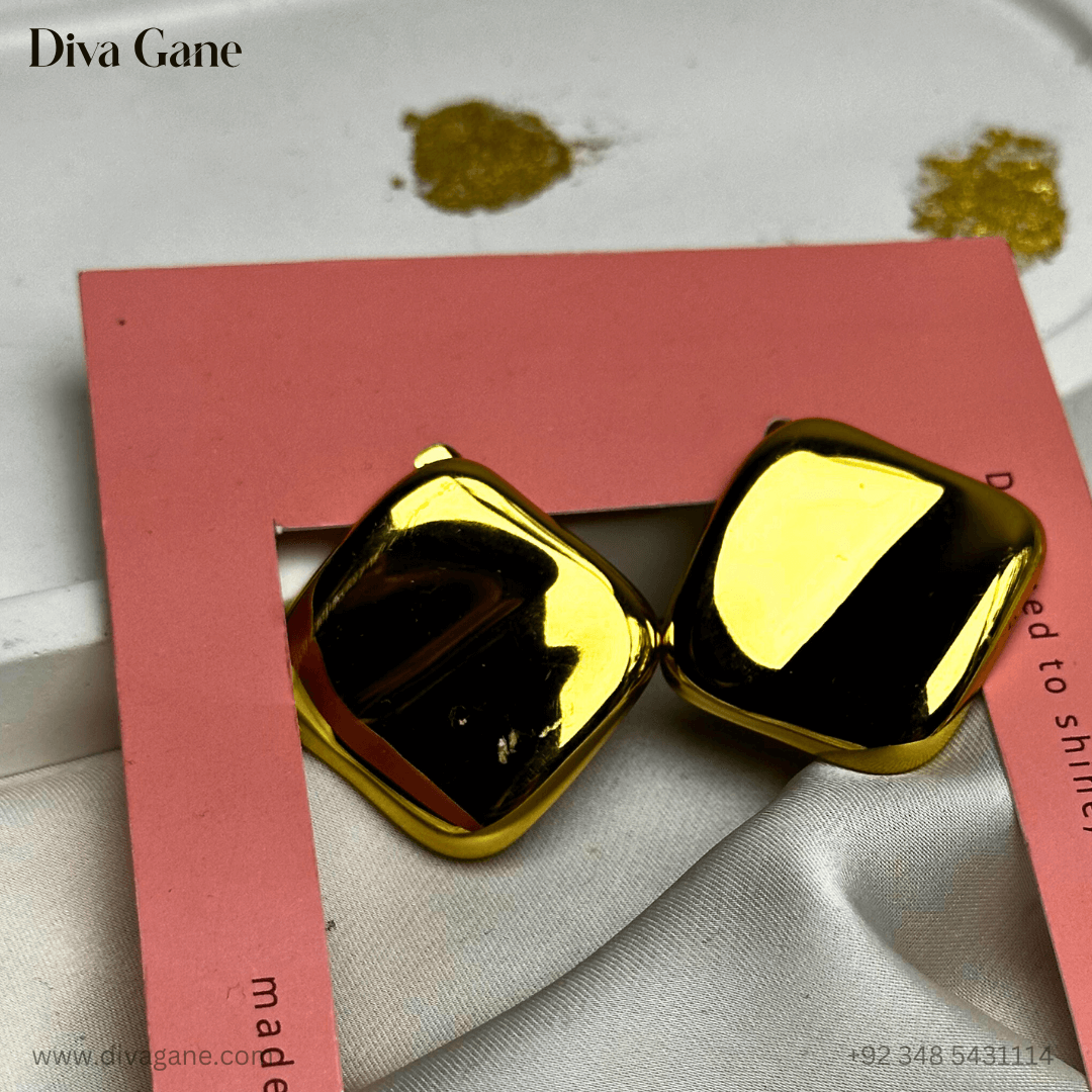 Ripple Square Studs