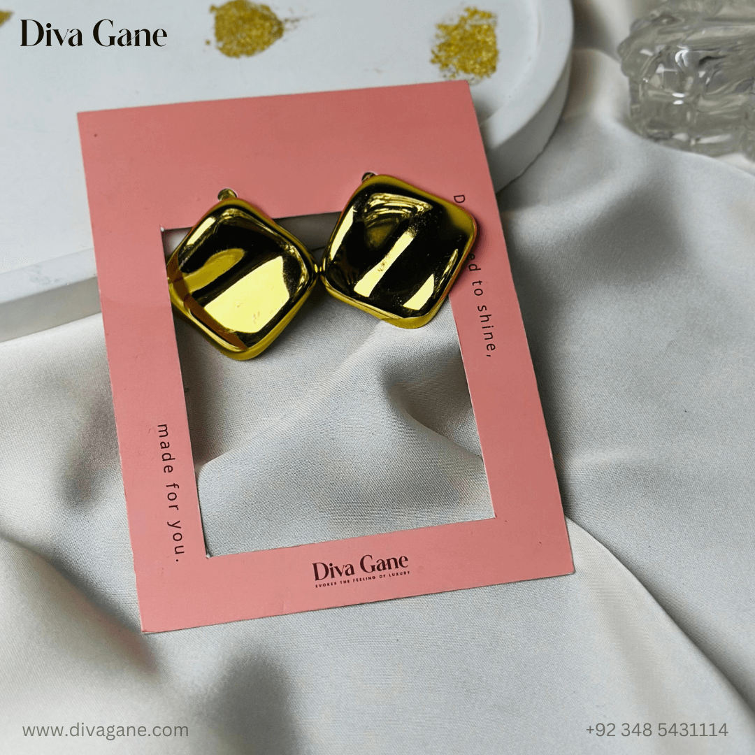 Ripple Square Studs