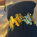 Floral Embrace Gold Cuff
