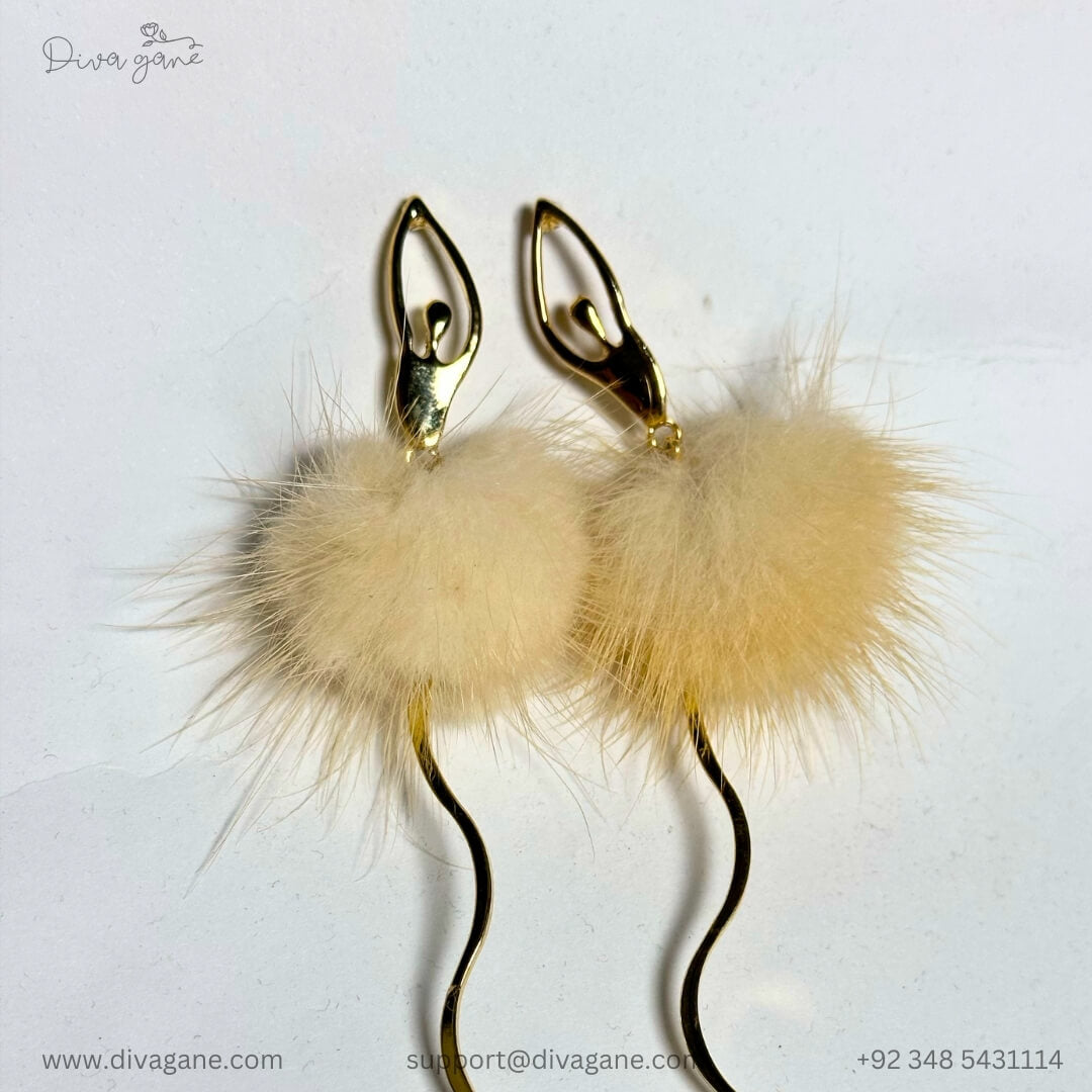 Furry Dancing Earrings