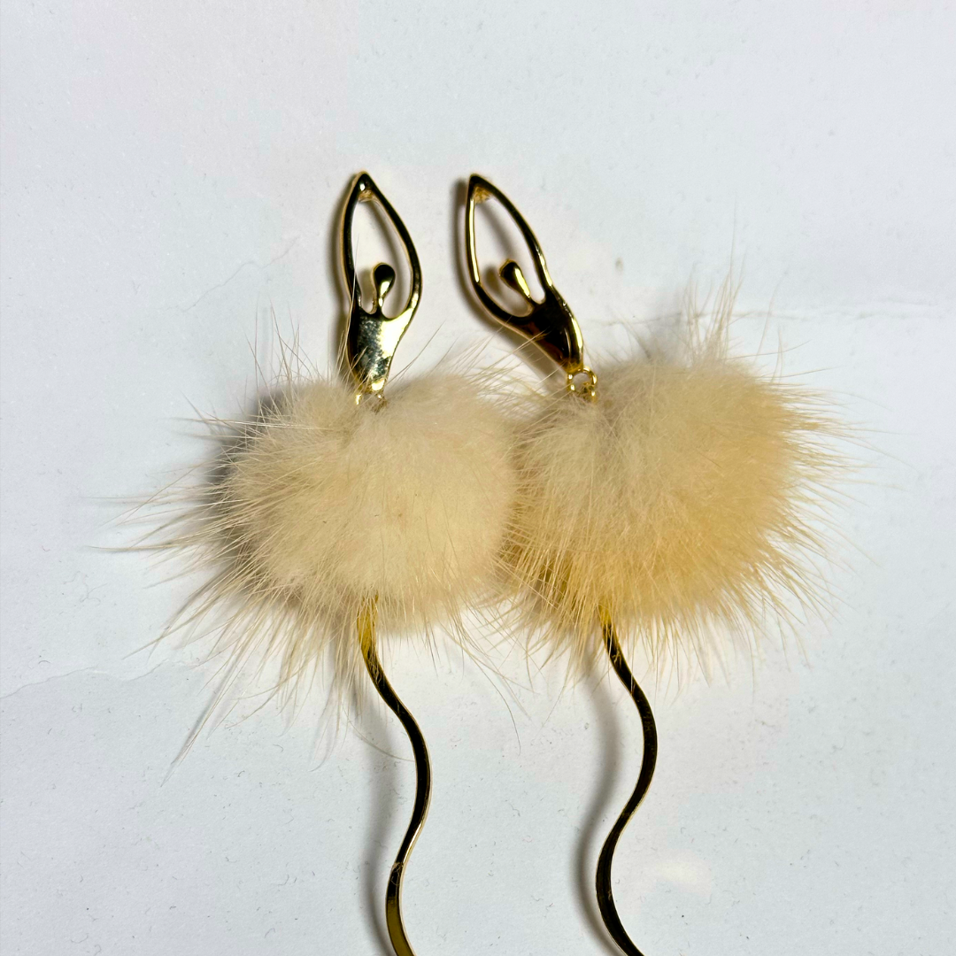 Furry Dancing Earrings