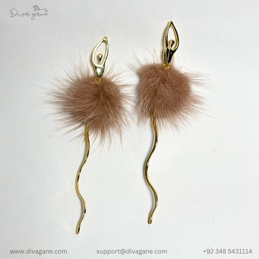 Furry Dancing Earrings