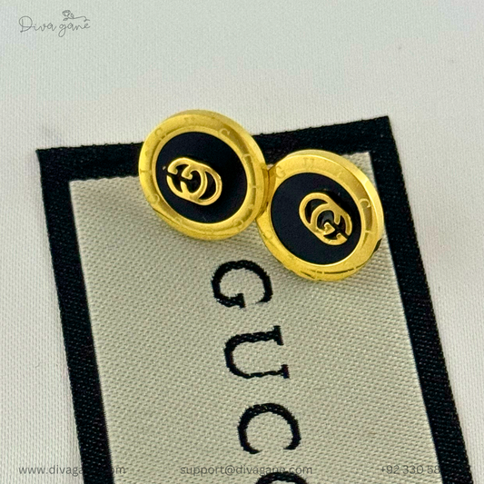 Gold Round Studs