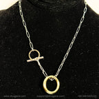 Gold Double Loop Necklace