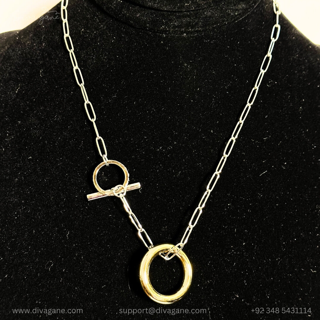 Gold Double Loop Necklace