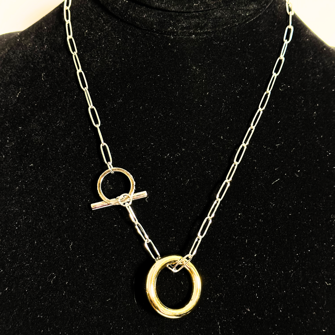 Gold Double Loop Necklace