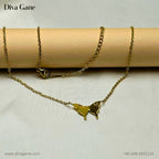 Golden Flutter Pendant