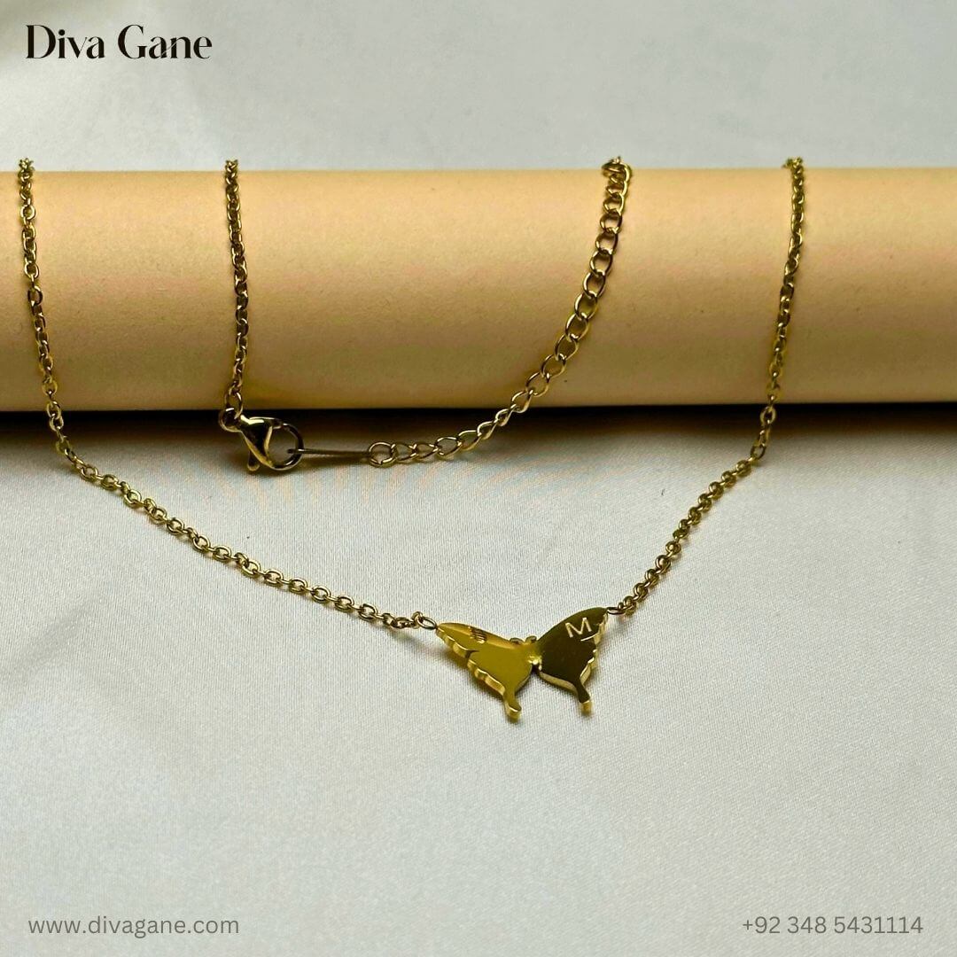 Golden Flutter Pendant