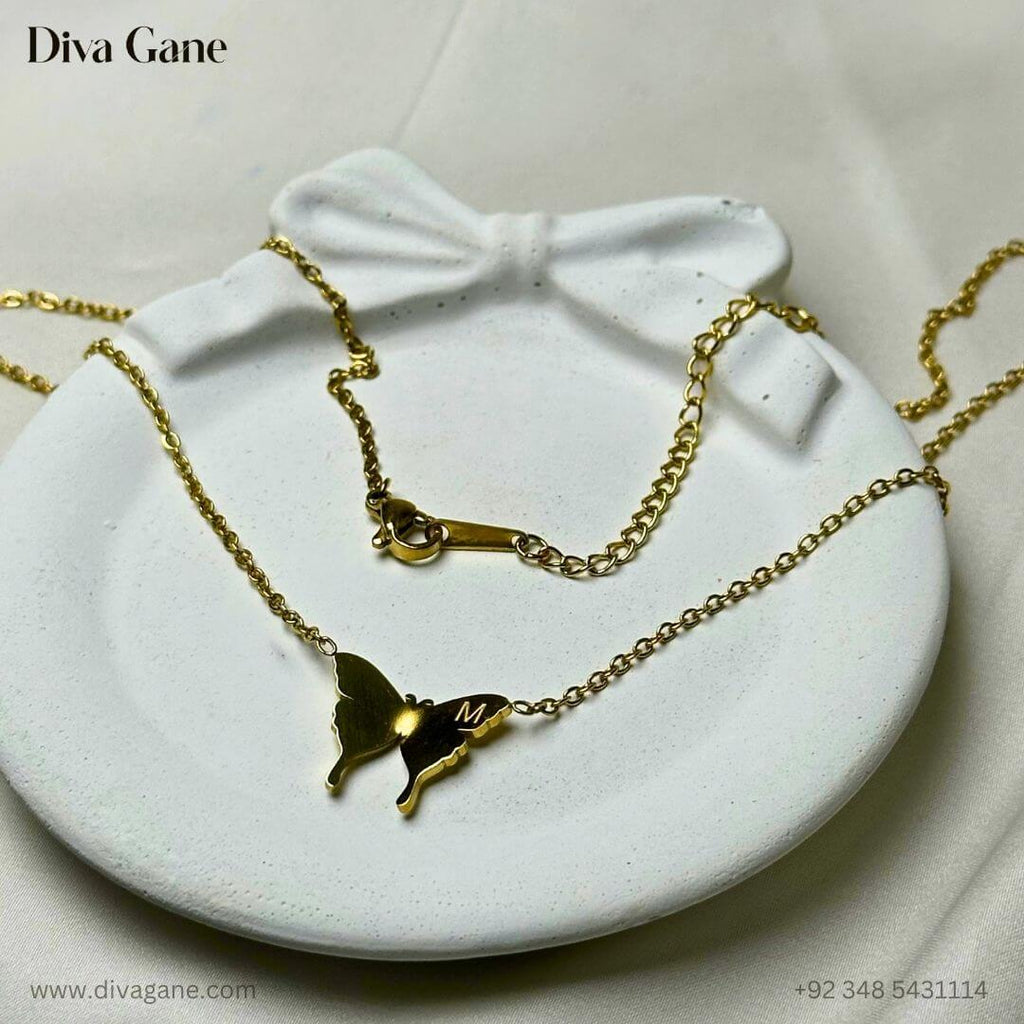 Golden Flutter Pendant