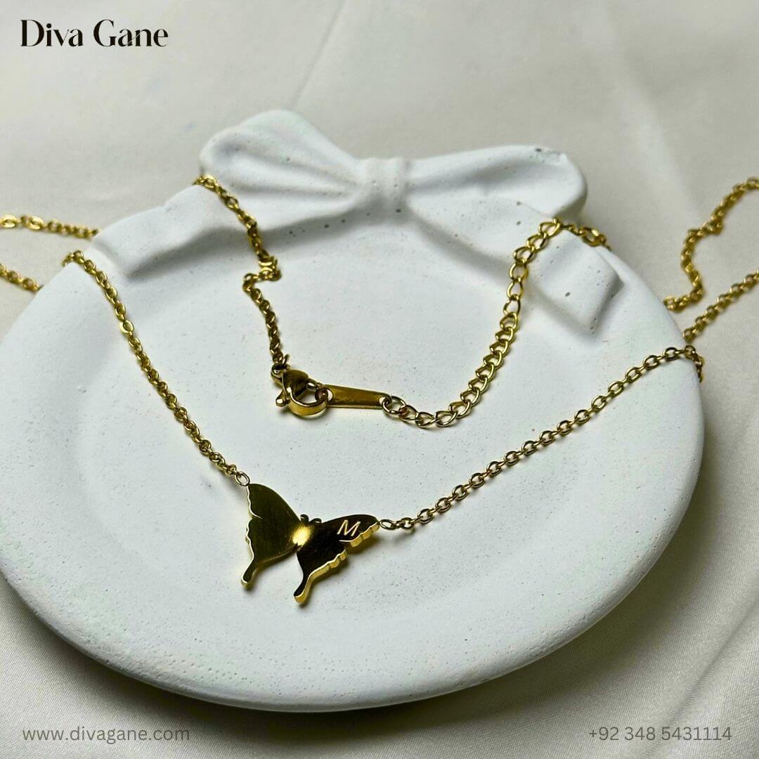 Golden Flutter Pendant