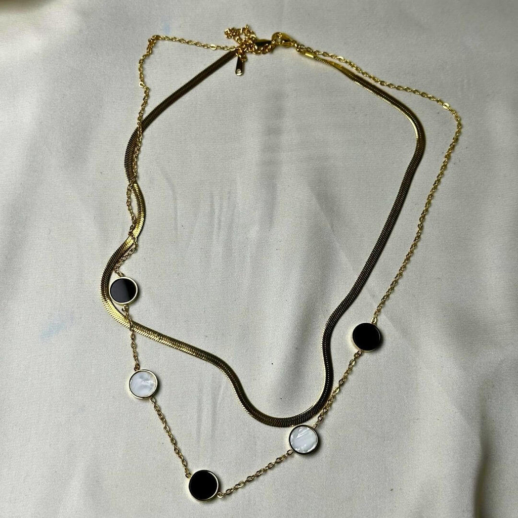 Golden Parallel necklace