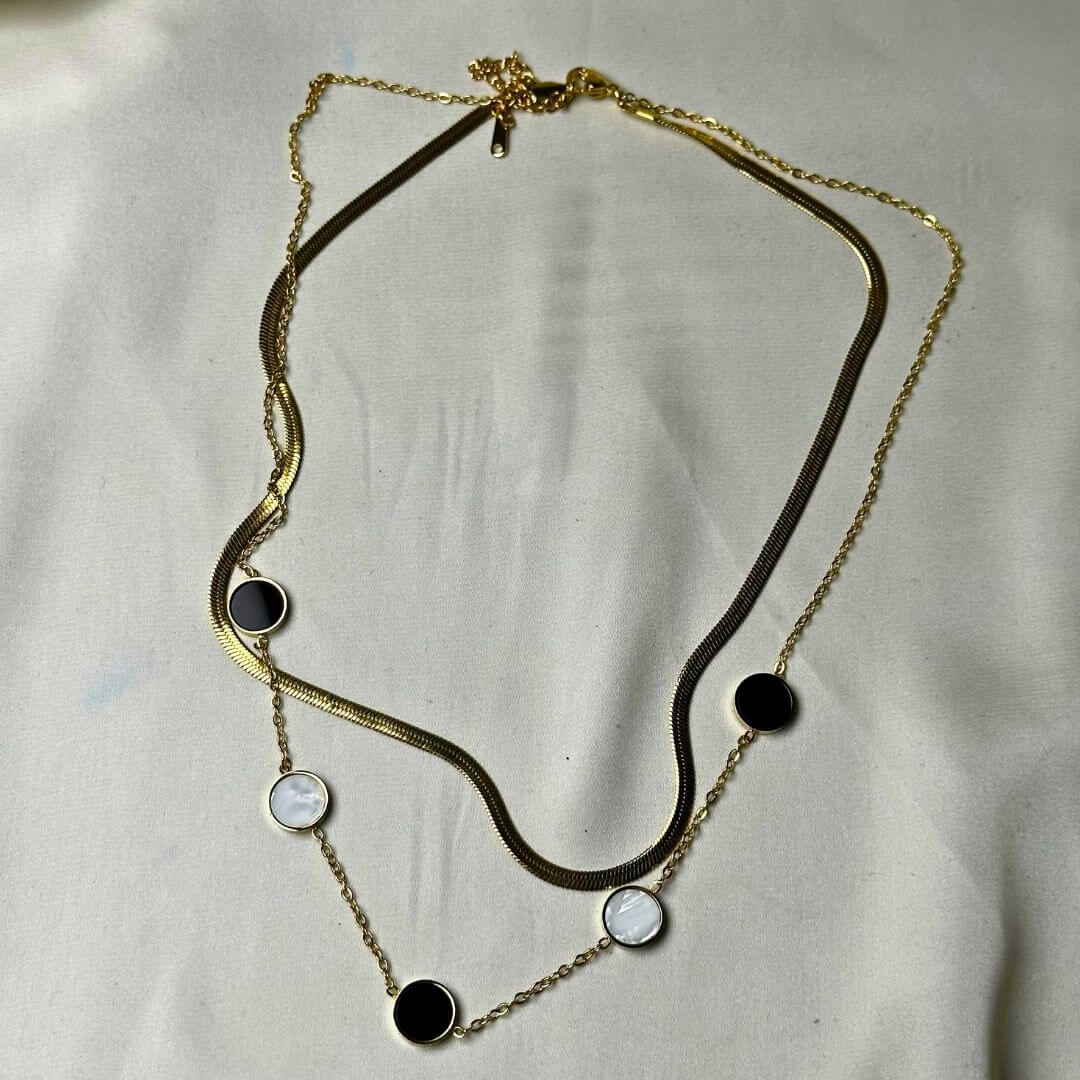 Golden Parallel necklace