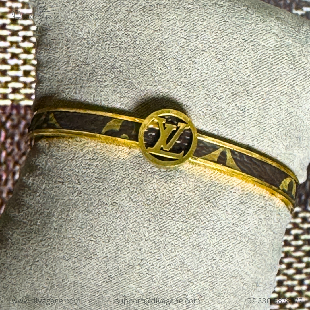 Leather Gold Bracelet