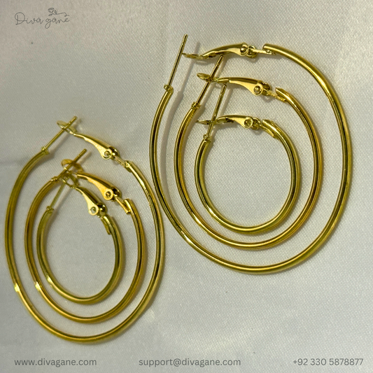 Round Regular Earring Gold