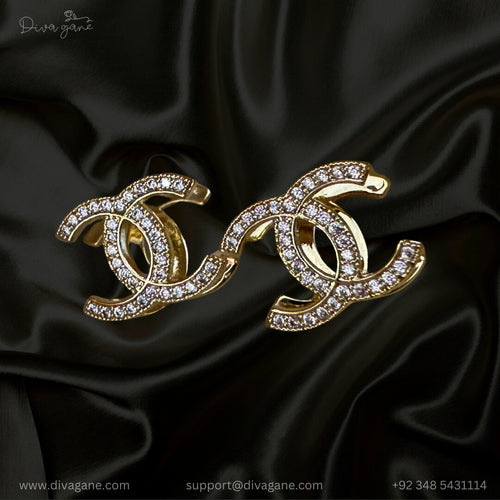 Gold Stone Studs