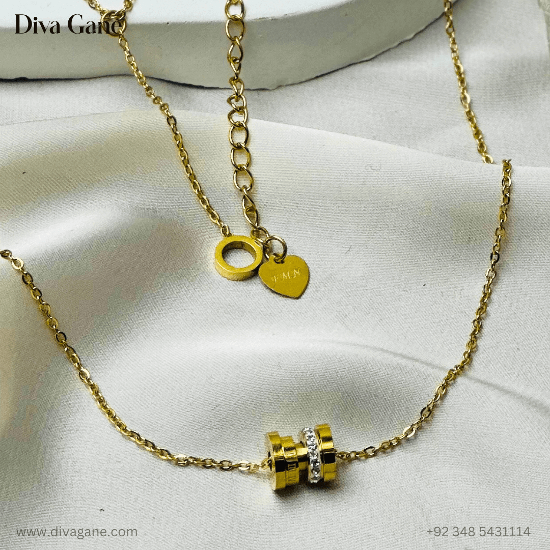 eterna loop pendant eterna loop pendant stainless steel, anti tarnish