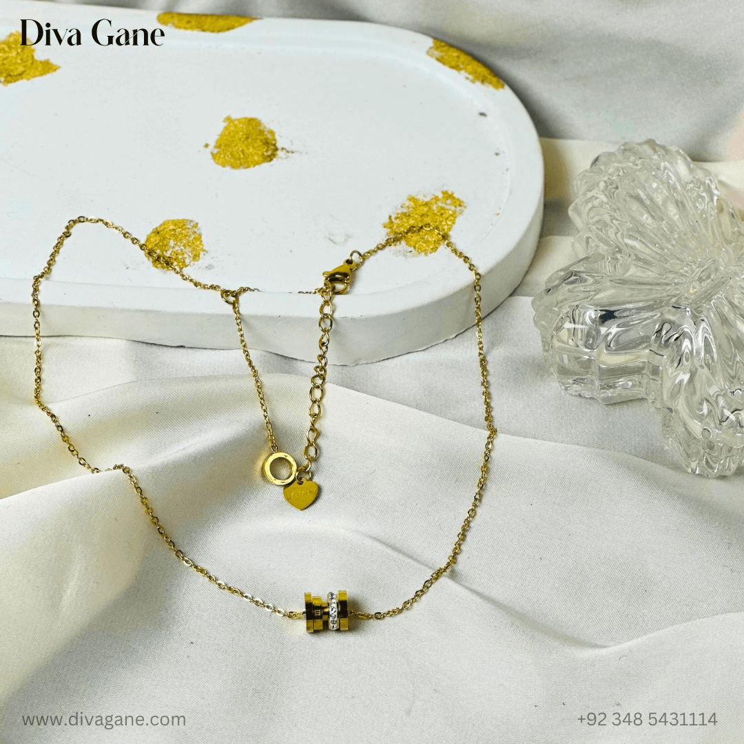 eterna loop pendant eterna loop pendant stainless steel, anti tarnish