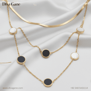 golden parallel necklace