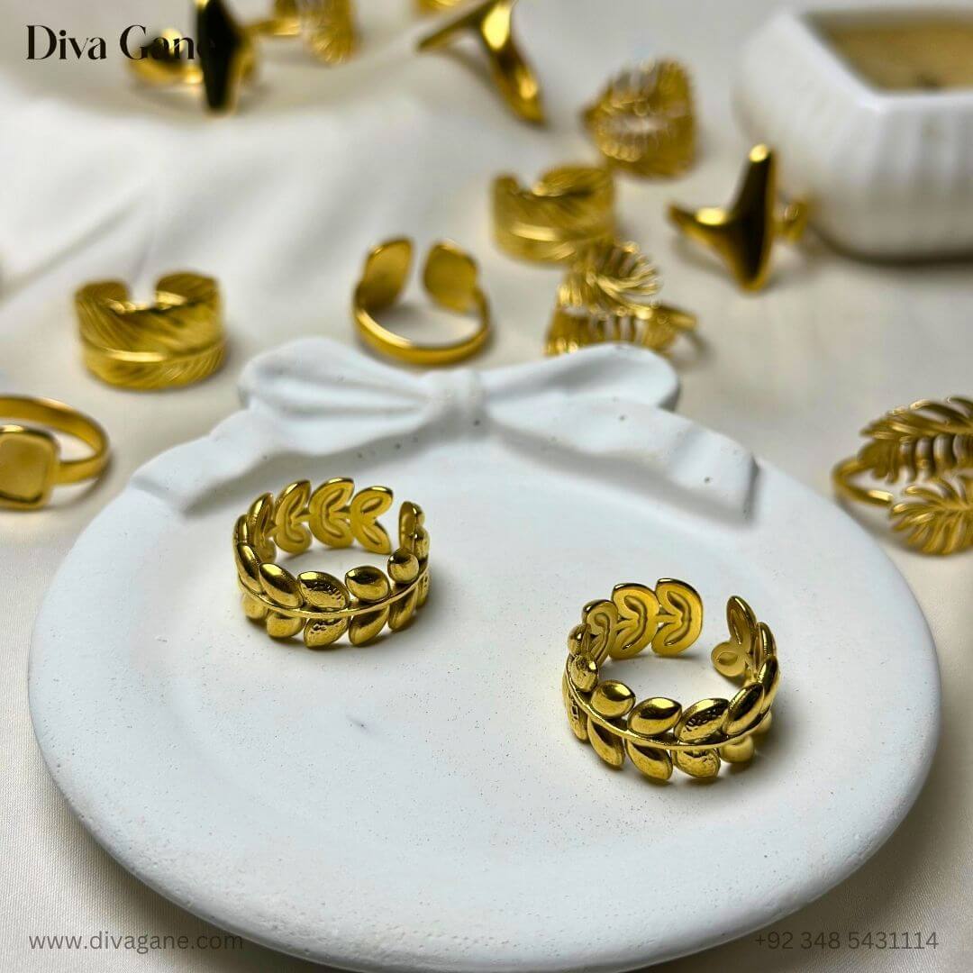 natural spark ring Stylish ring with a sleek finish, hypoallergenic and anti-tarnish, ideal for gifting and everyday wear – Diva Gane