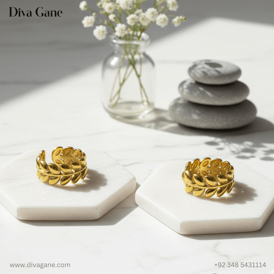 natural spark ring Stylish ring with a sleek finish, hypoallergenic and anti-tarnish, ideal for gifting and everyday wear – Diva Gane