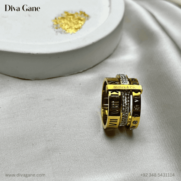 Stacked Spark Ring - Diva Gane