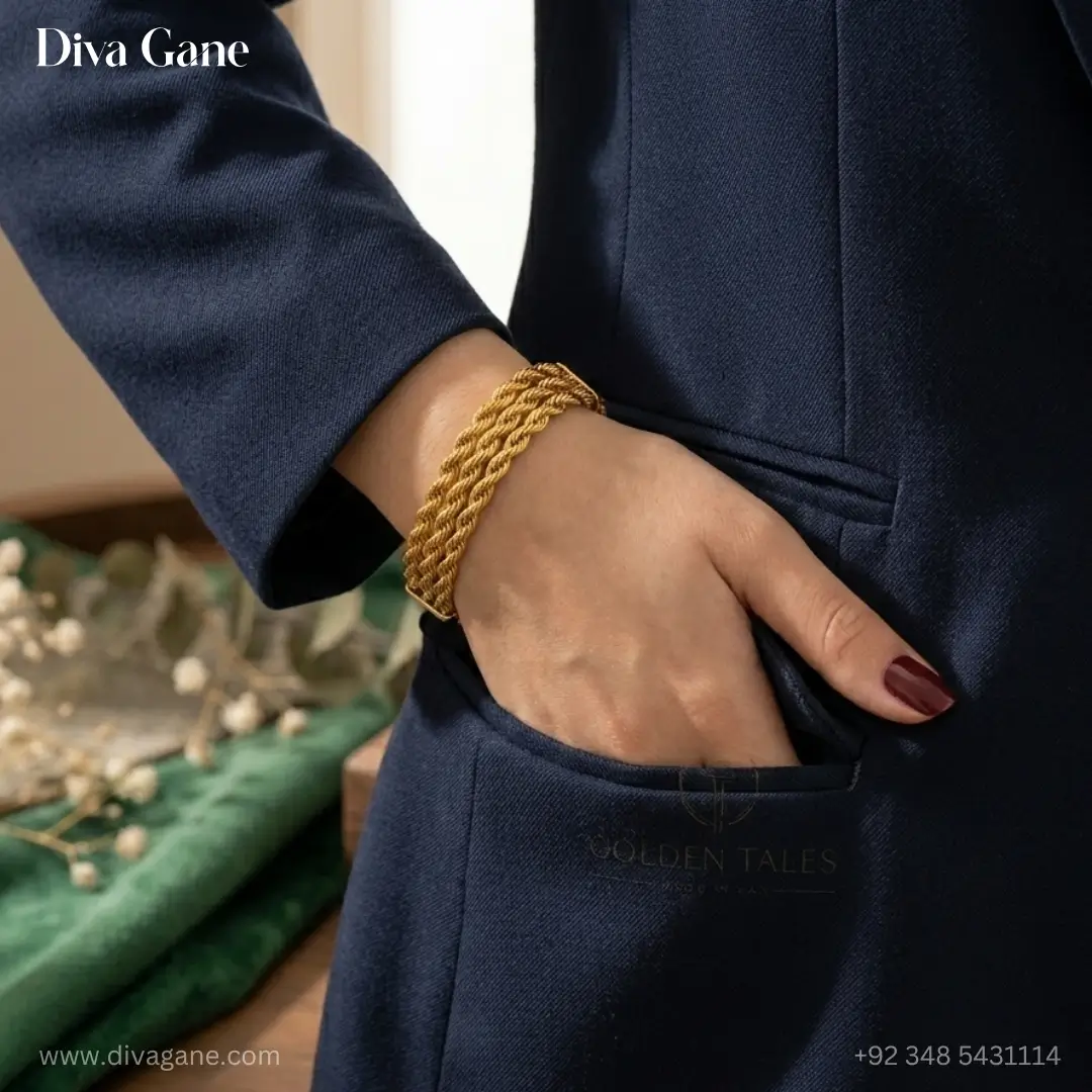 gold liquid chain statement bracelet with bar tassel gold liquid chain statement bracelet with bar tassel