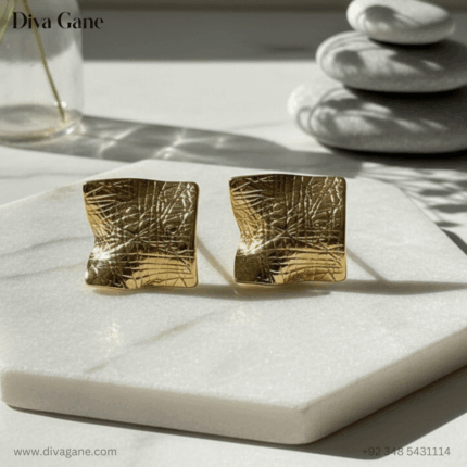 Boxed Bling Square Earrings