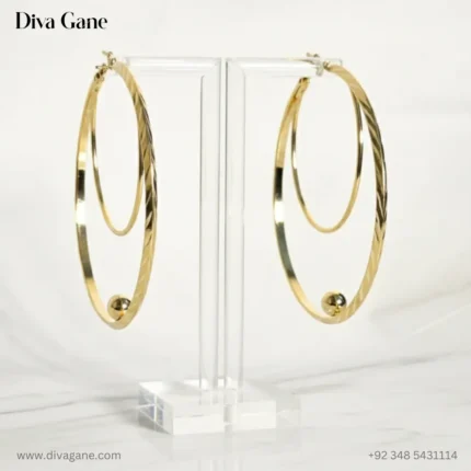 Double Layer Nut Earrings