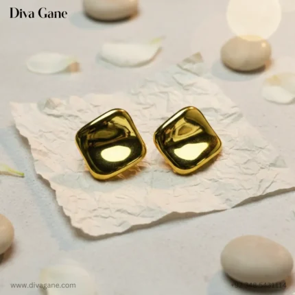 Ripple Square Studs