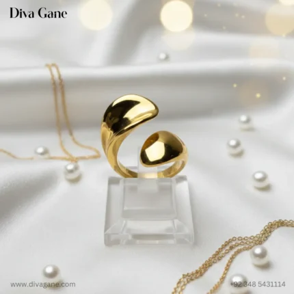 Duo Fold Gold Ring