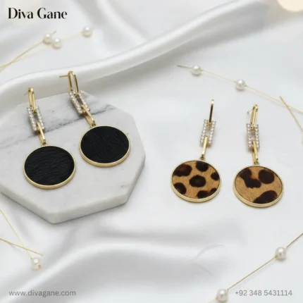 Round Furry Earrings