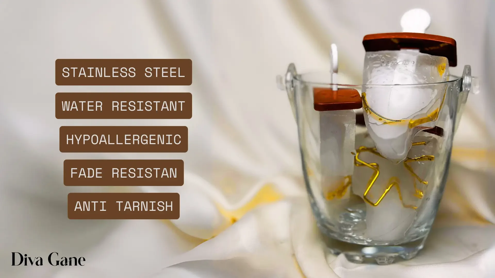 Diva gane banner showing stainless steel